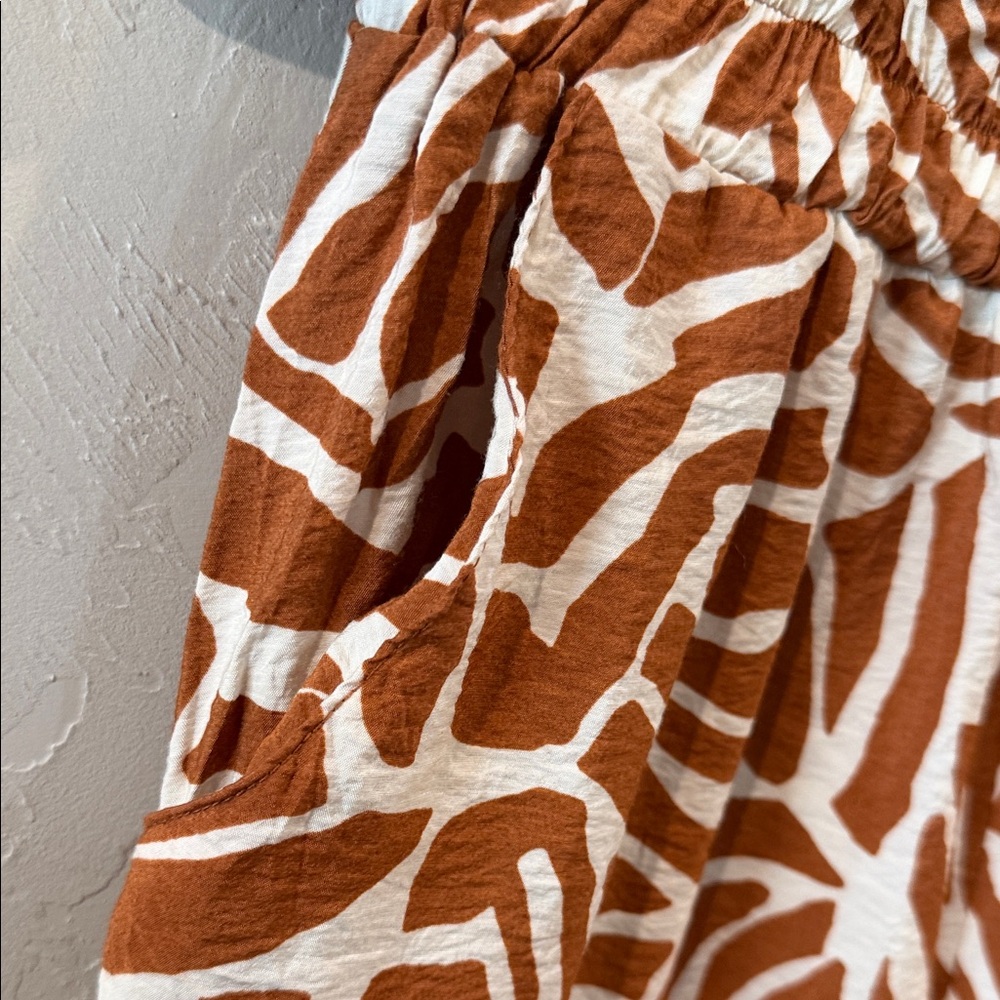 Böhme Final Touch Printed Wide Leg Pants Elastic Waist Size Small - Picture 6 of 8